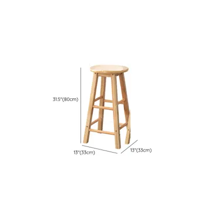 Bar Counter Height Modern Wood Bar Stools Image - 13
