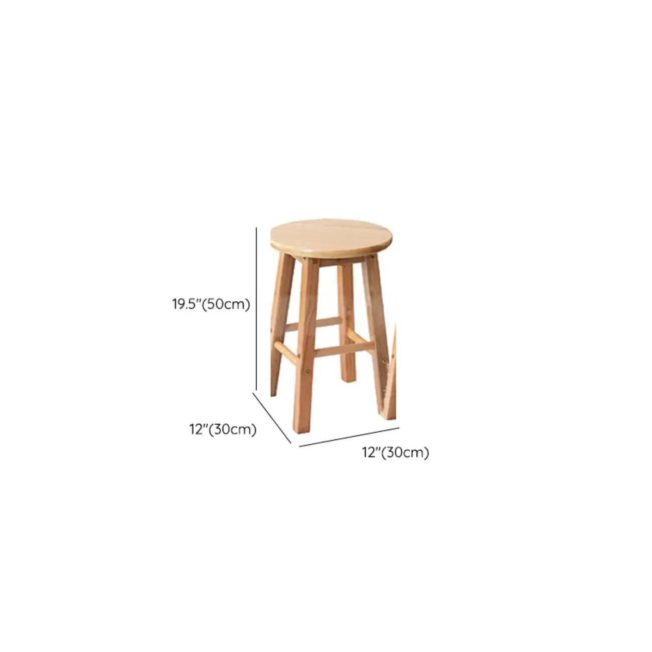 Bar Counter Height Modern Wood Bar Stools Image - 14
