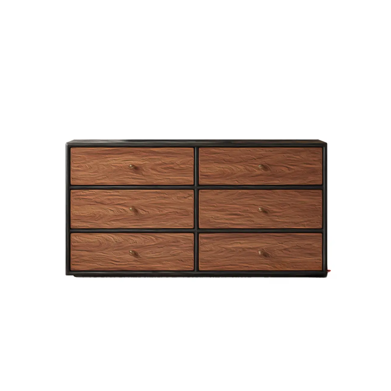 Elegant Modern 6-drawer Wood Double Dresser for Bedroom Image - 3 | homeyfad