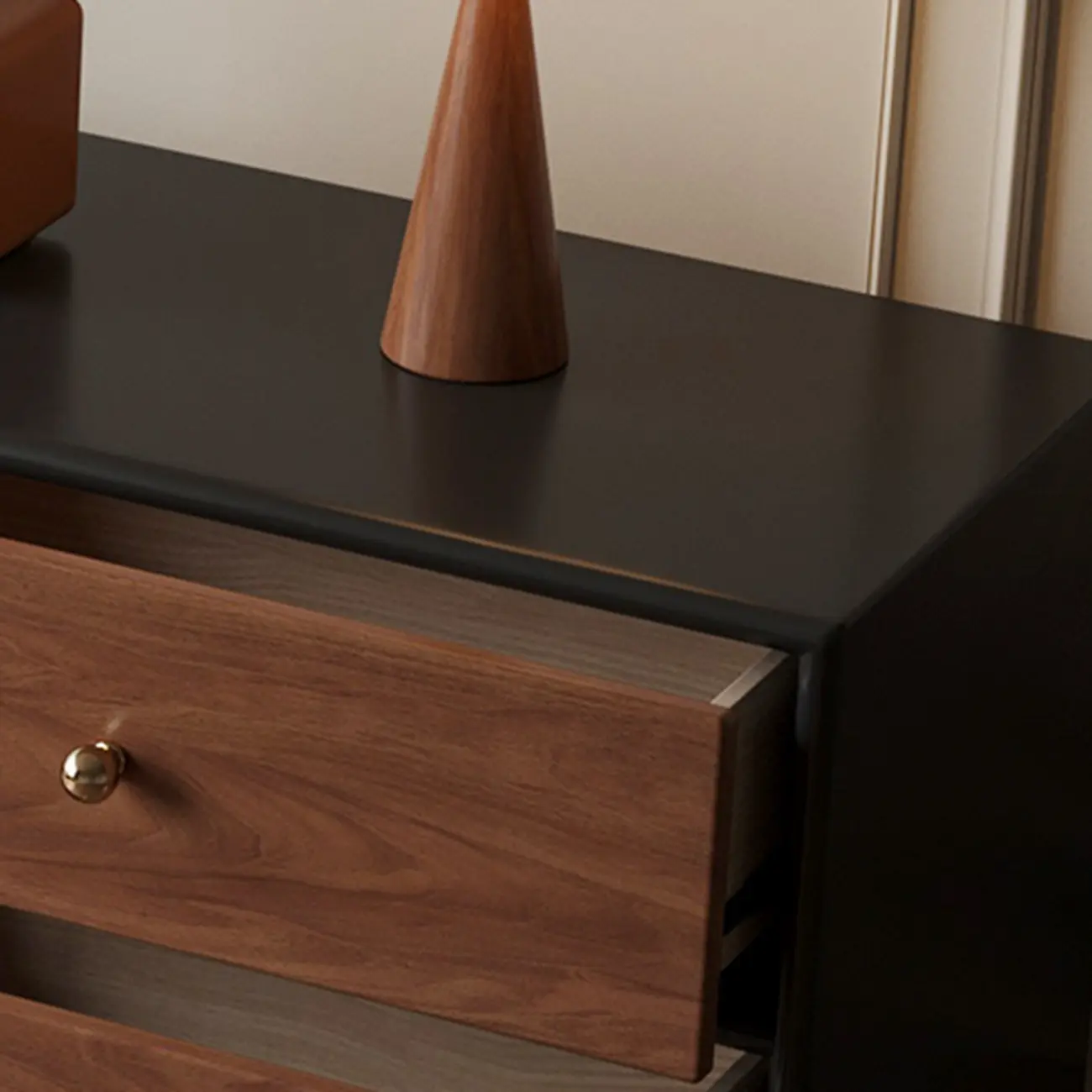 Elegant Modern 6-drawer Wood Double Dresser for Bedroom Image - 5 | homeyfad