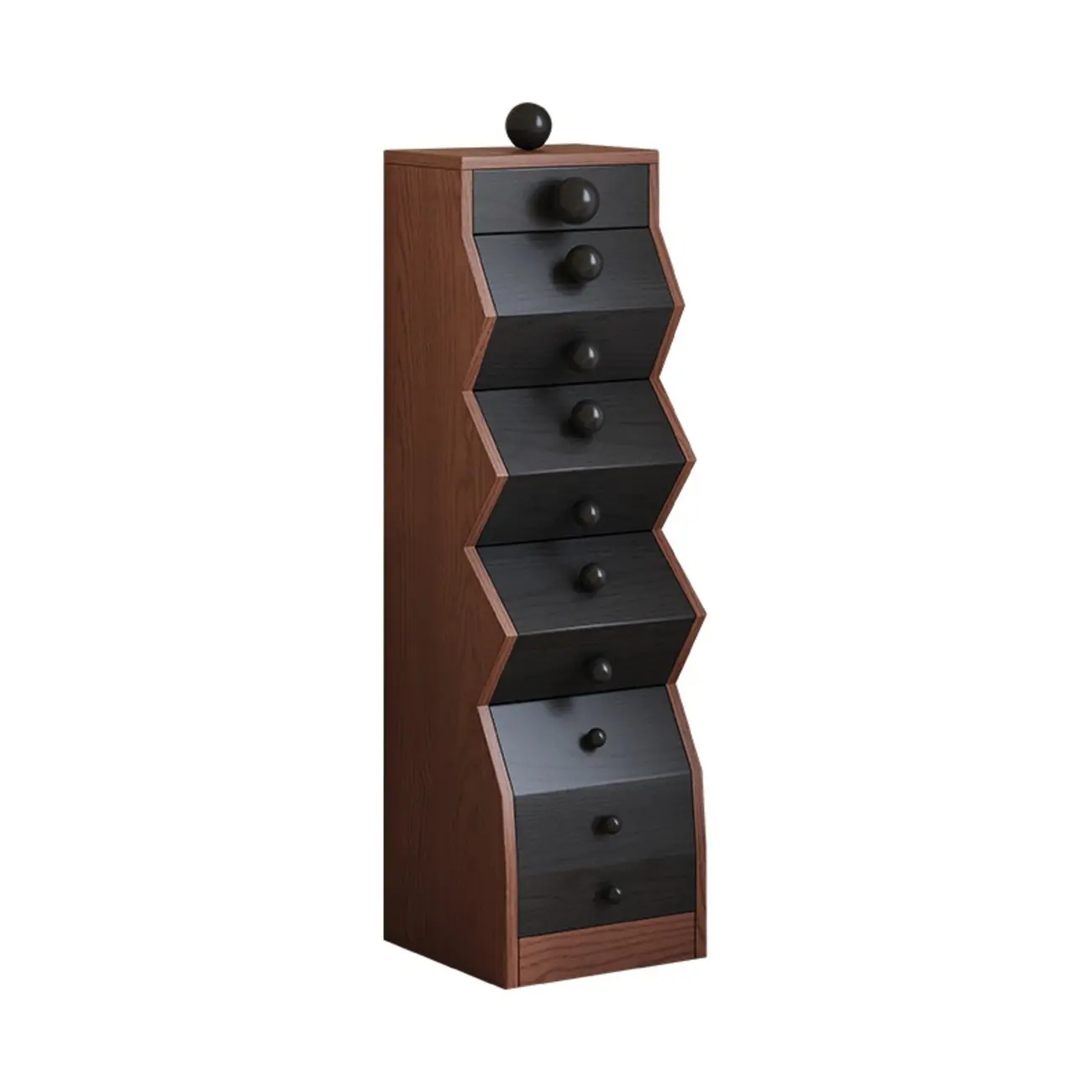 47" Modern 5-drawer Wood Vertical Ladder Lingerie Chest Image - 3 | homeyfad