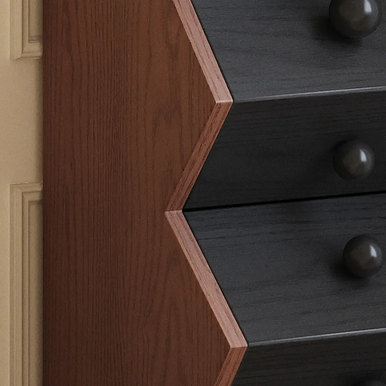 47" Modern 5-drawer Wood Vertical Ladder Lingerie Chest Image - 6