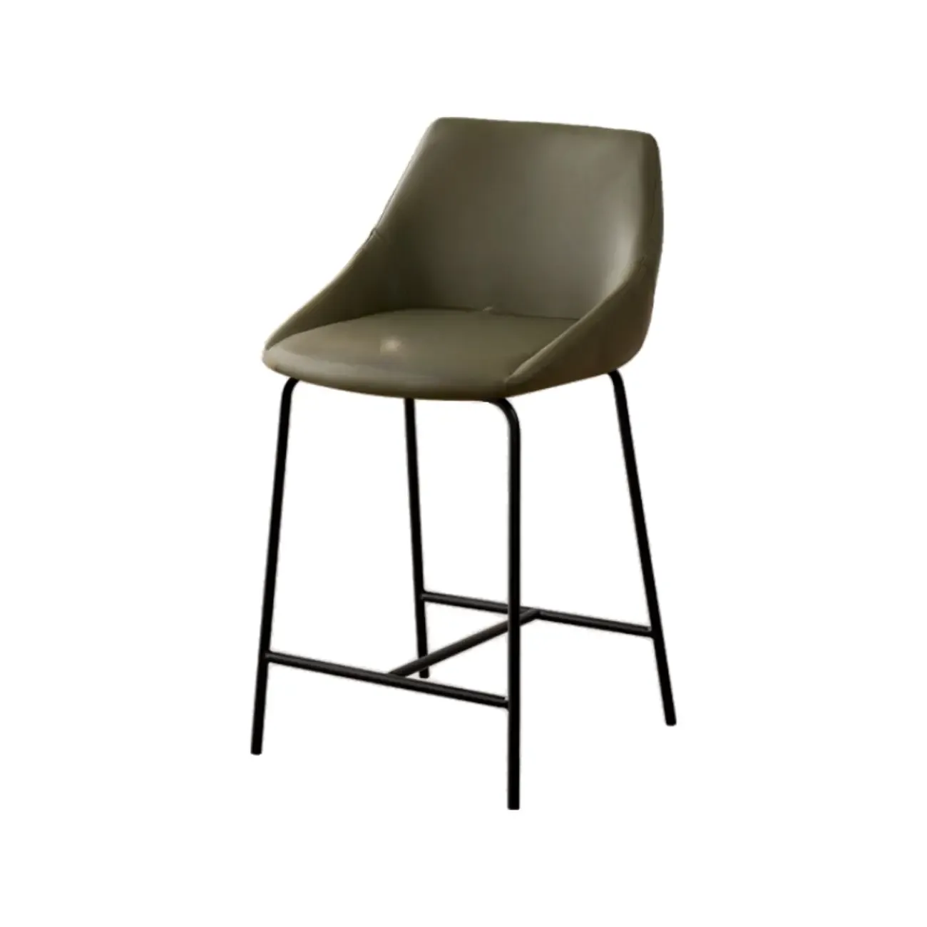 Counter Adjustable Modern Leather Bar Stools Image - 8