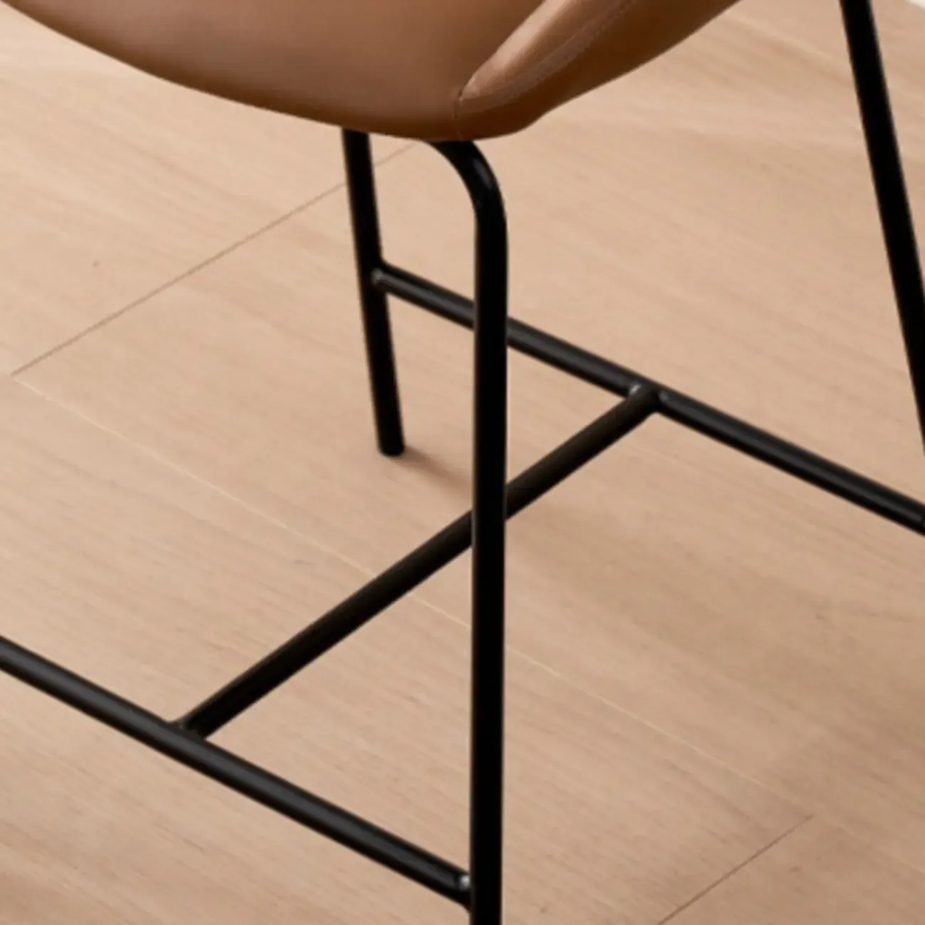 Counter Adjustable Modern Leather Bar Stools Image - 9