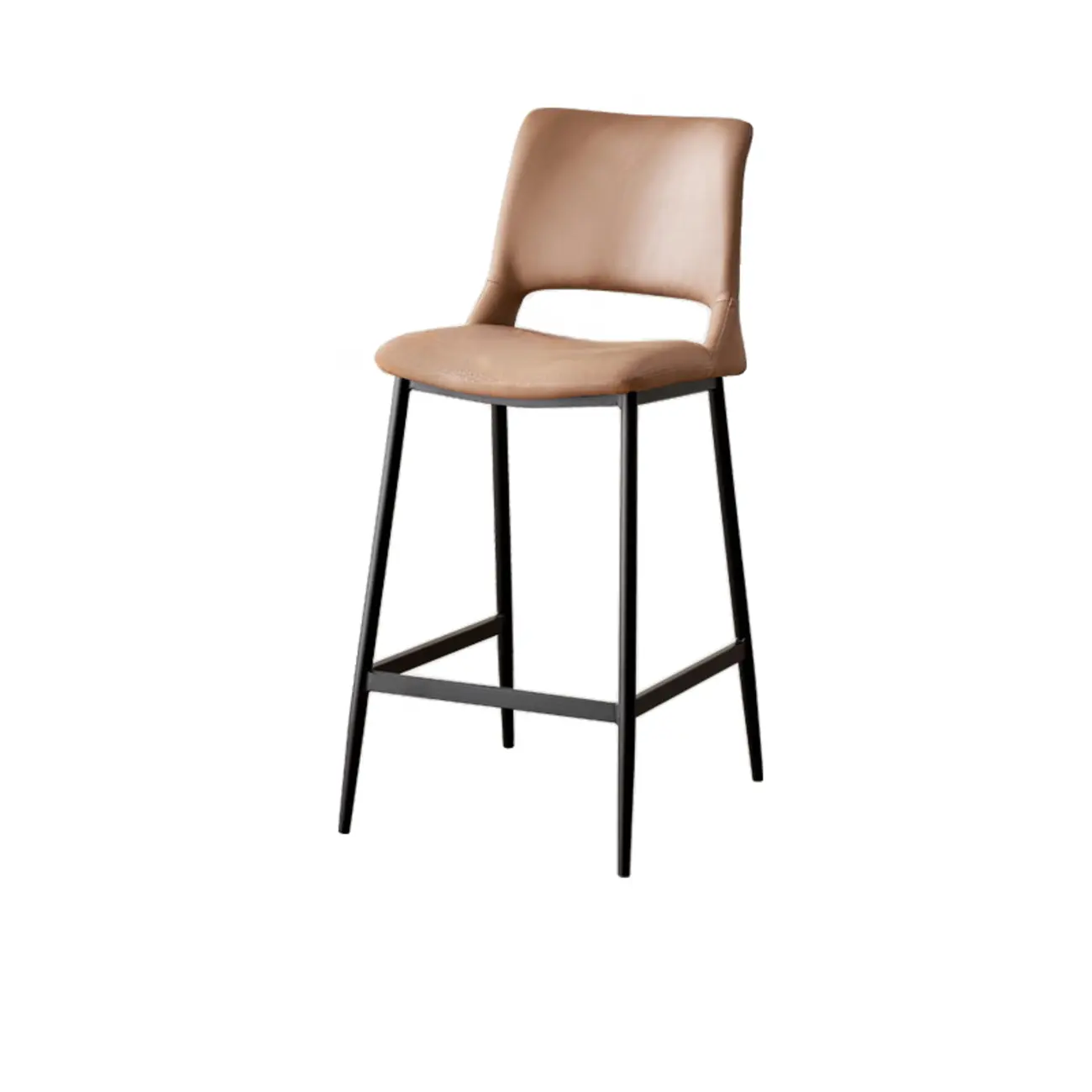 Counter Adjustable Leather Modern Bar Stools Image - 3 | homeyfad