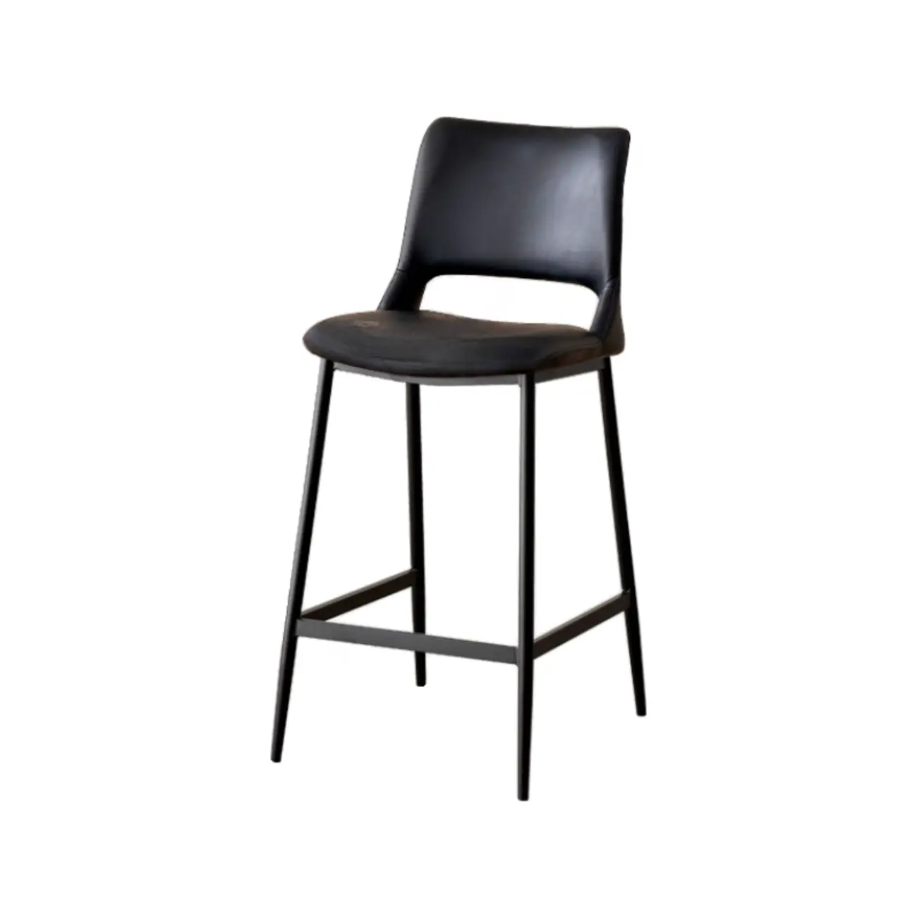 Counter Adjustable Leather Modern Bar Stools Image - 5 | homeyfad