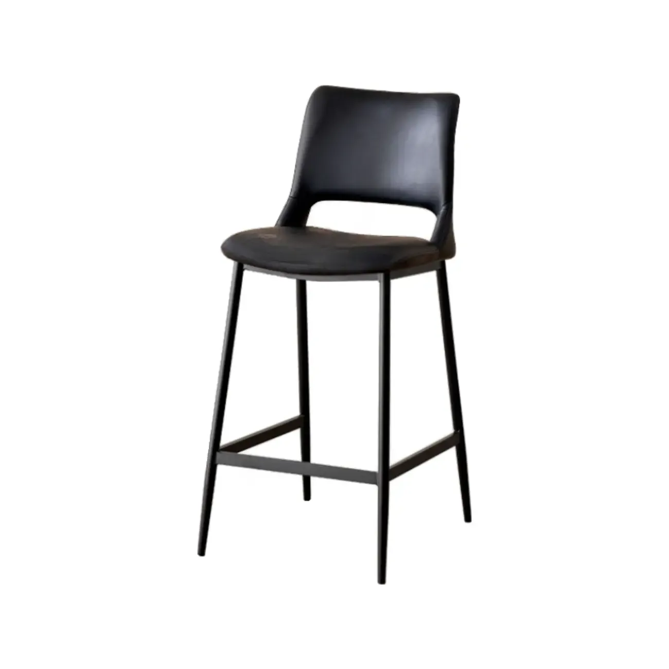 Counter Adjustable Leather Modern Bar Stools Image - 5