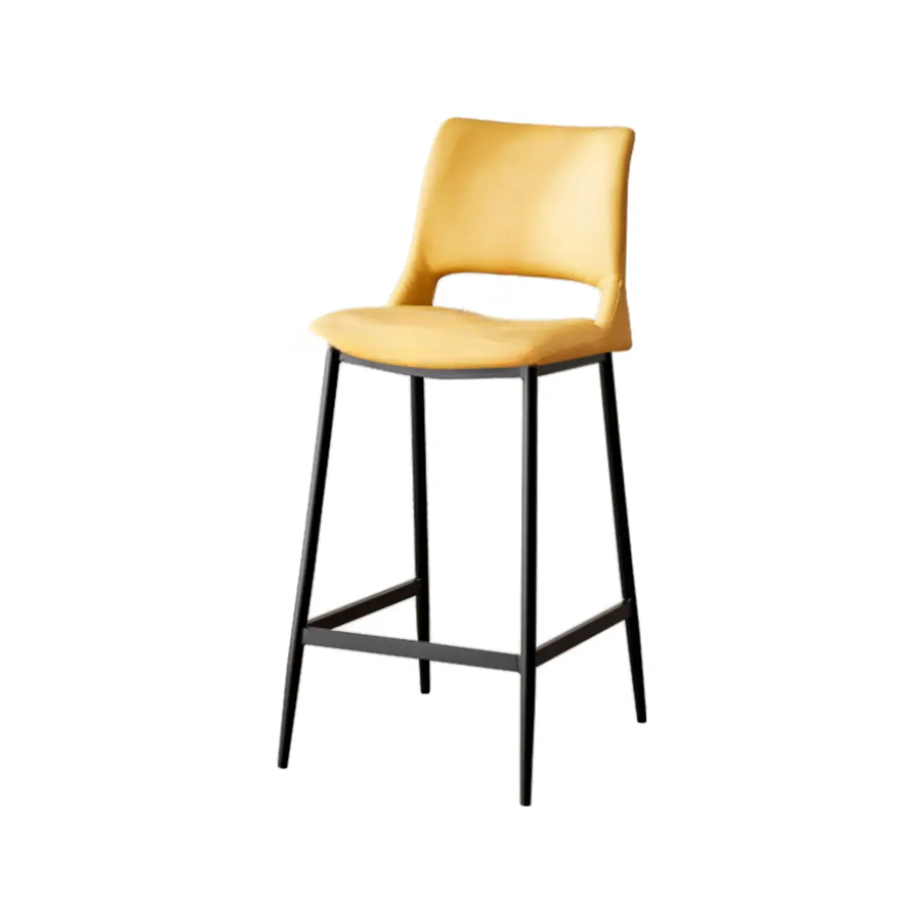 Counter Adjustable Leather Modern Bar Stools Image - 7 | homeyfad