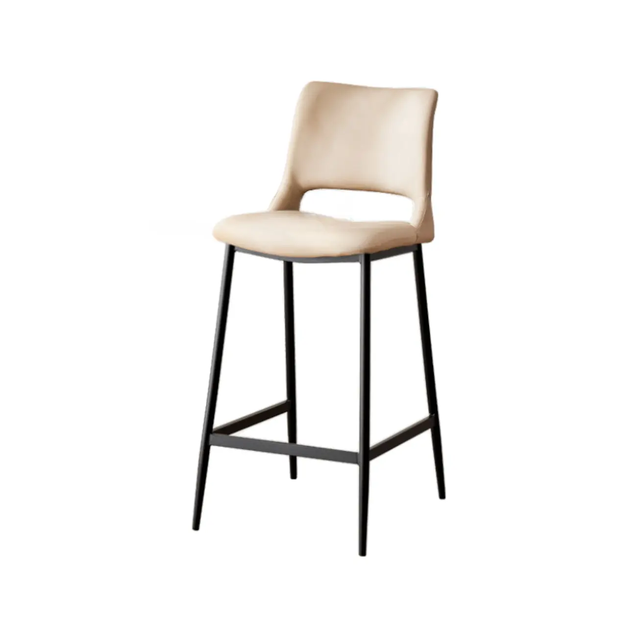 Counter Adjustable Leather Modern Bar Stools Image - 9 | homeyfad