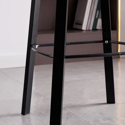 Bar Height Modern Plastic Armless Bar Stools Image - 6