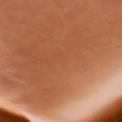 Mid-Century Modern Leather Bucket Bar Stools with Low Back Image - 5