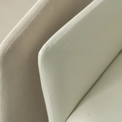 Minimalist Sherpa Open Back Upholstered Arm Chairs Image - 13