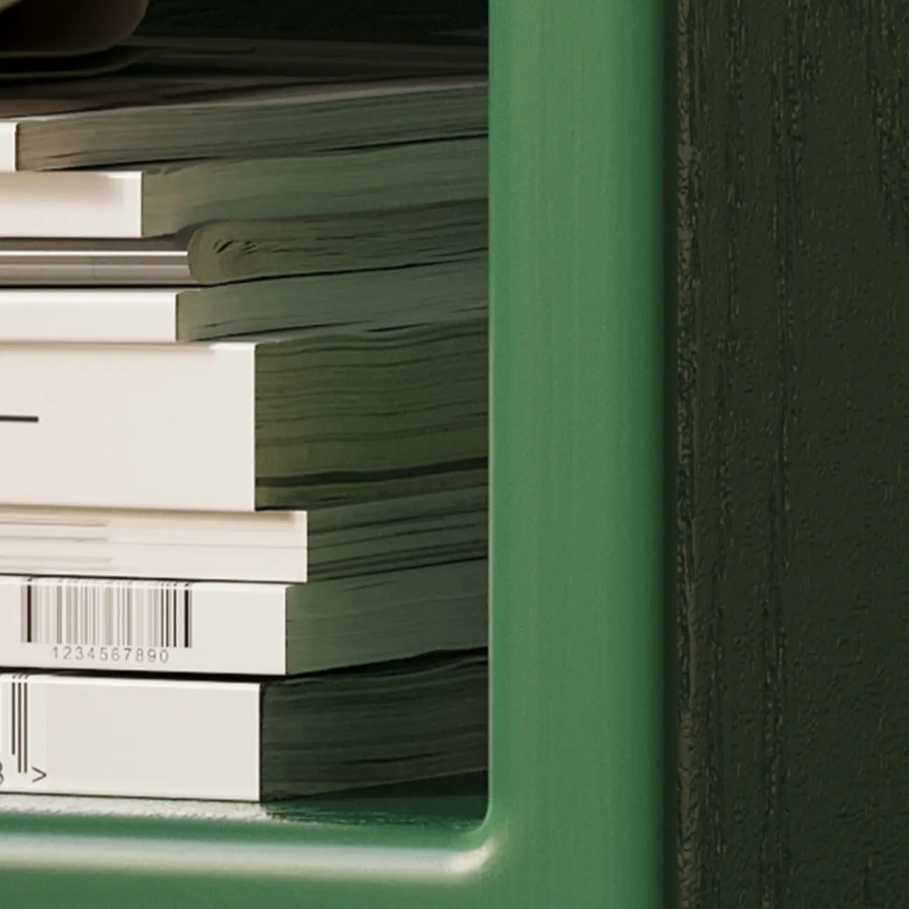 5-tier Rubberwood Vertical Storage Bookcase with Wheels Image - 10 | homeyfad