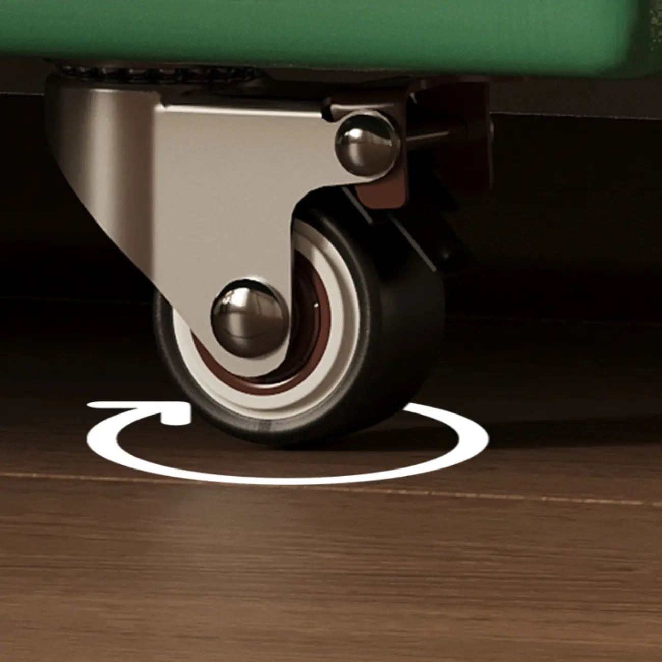 5-tier Rubberwood Vertical Storage Bookcase with Wheels Image - 11 | homeyfad