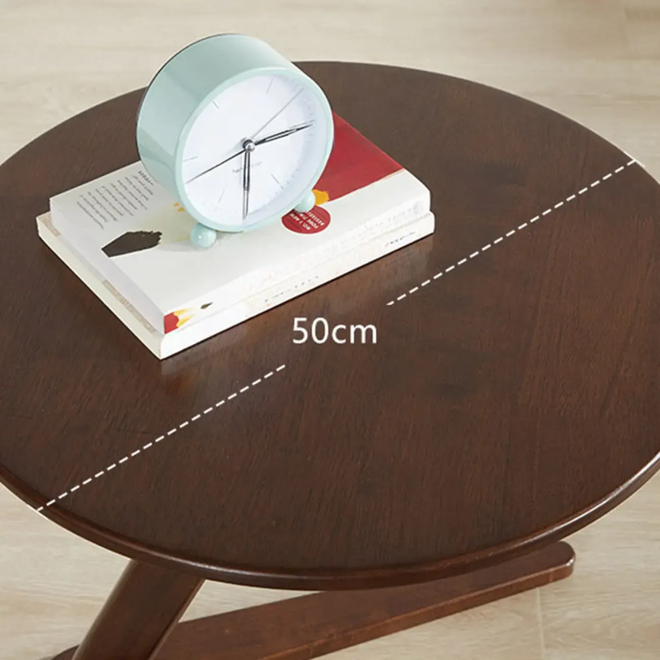 Mid-century Abstract Wood Round C Shaped End Table Image - 6