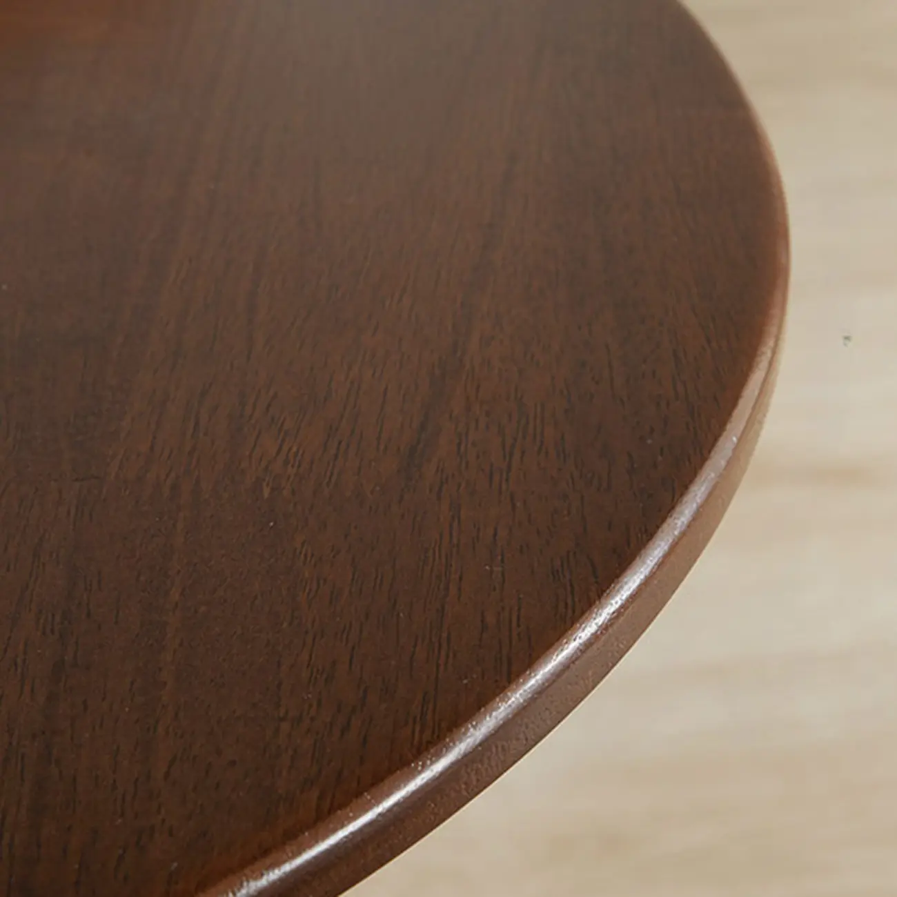 Mid-century Abstract Wood Round C Shaped End Table Image - 8 | homeyfad