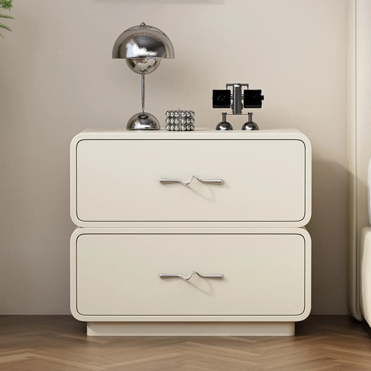 Modern Wooden Nightstand with Drawer Storage Image - 3 | homeyfad