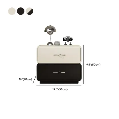 Modern Wooden Nightstand with Drawer Storage Image - 11