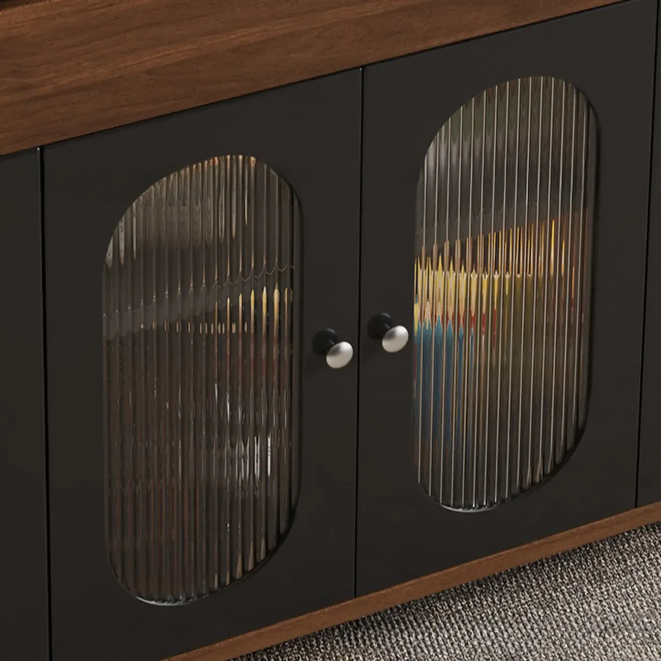 Foldable Modern Multi-level Mobile Wood Side Table Image - 10