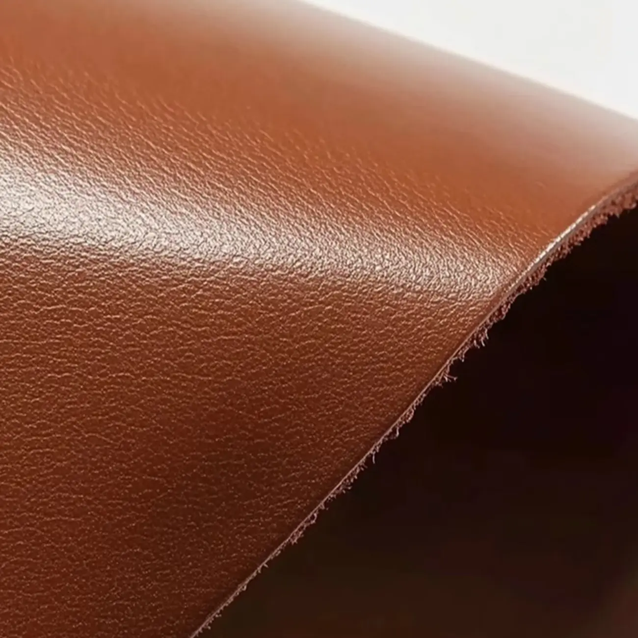 Brown Genuine Leather High Back Armrest Accent Chair Image - 7 | homeyfad