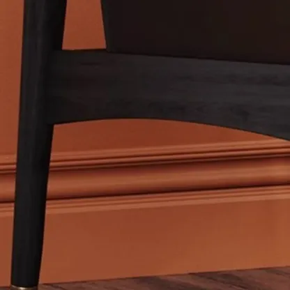 Mid-Century Modern Genuine Leather Arm Chair Living Room Image - 10