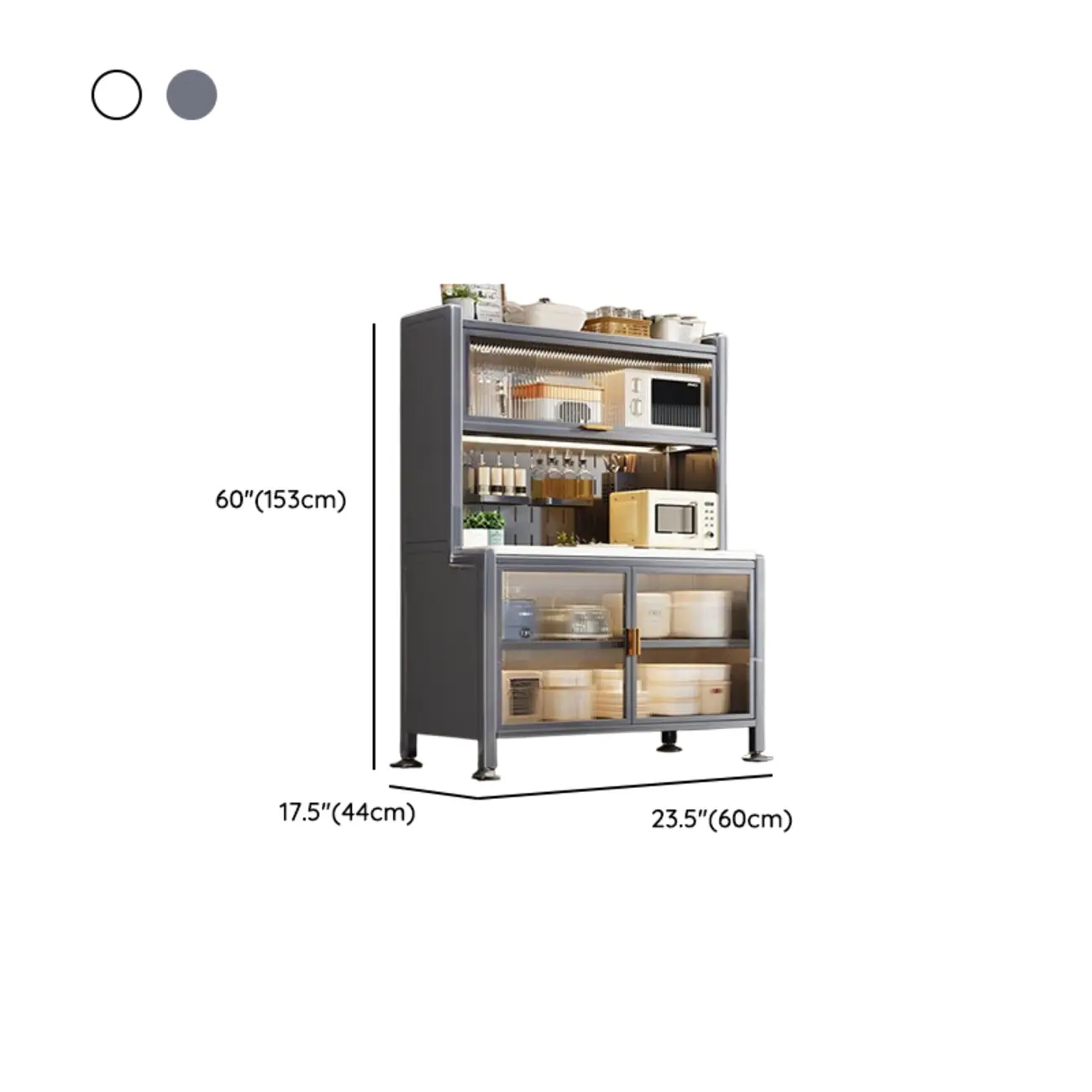 Modern Metal Buffet with Stone Countertop Narrow Design #size | homeyfad