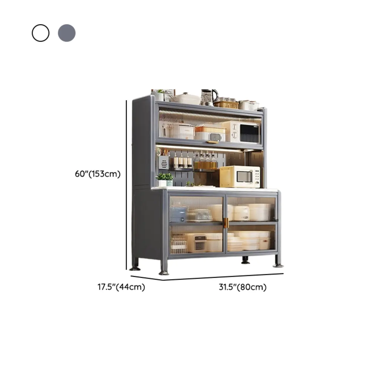 Modern Metal Buffet with Stone Countertop Narrow Design Image - 21 | homeyfad