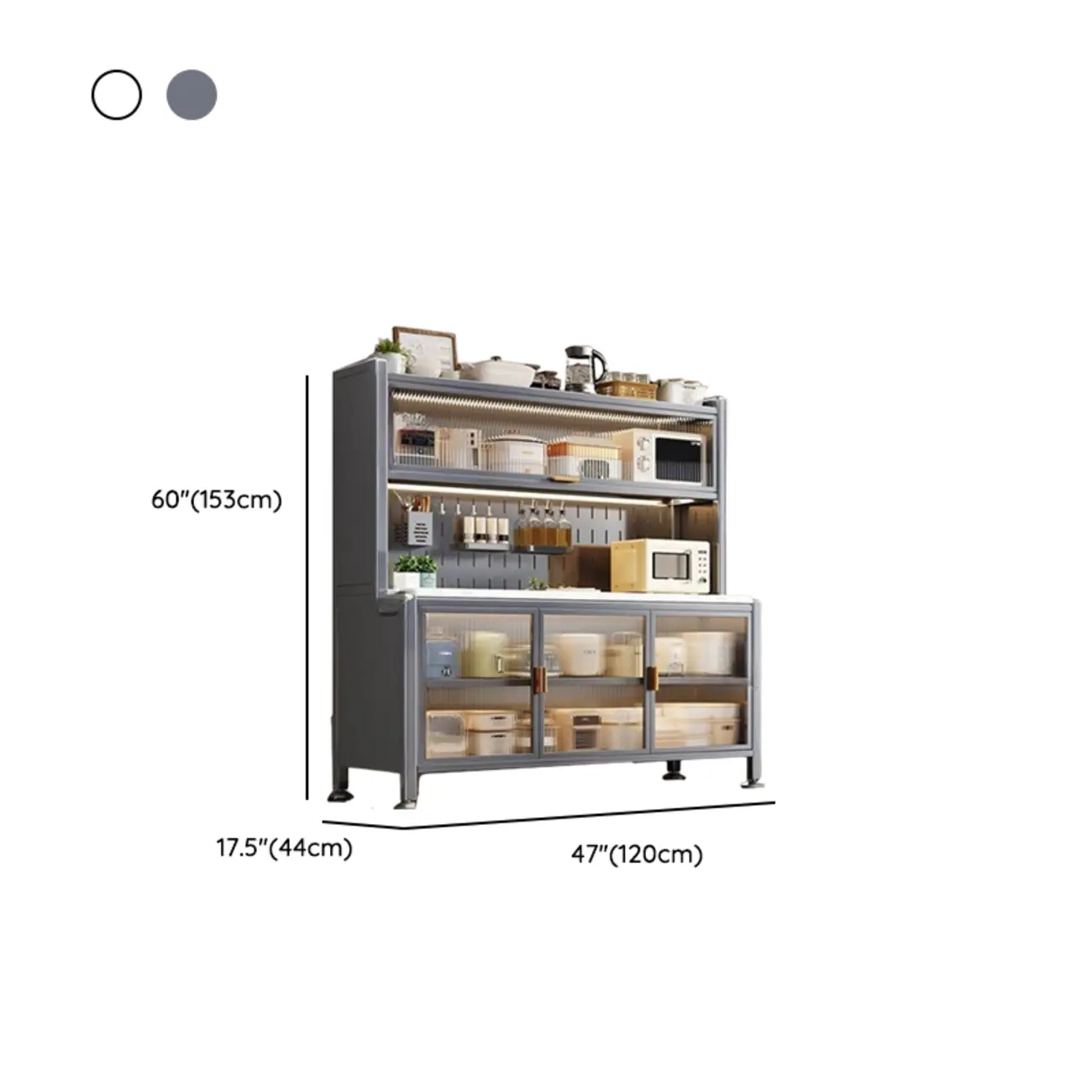 Modern Metal Buffet with Stone Countertop Narrow Design Image - 23 | homeyfad