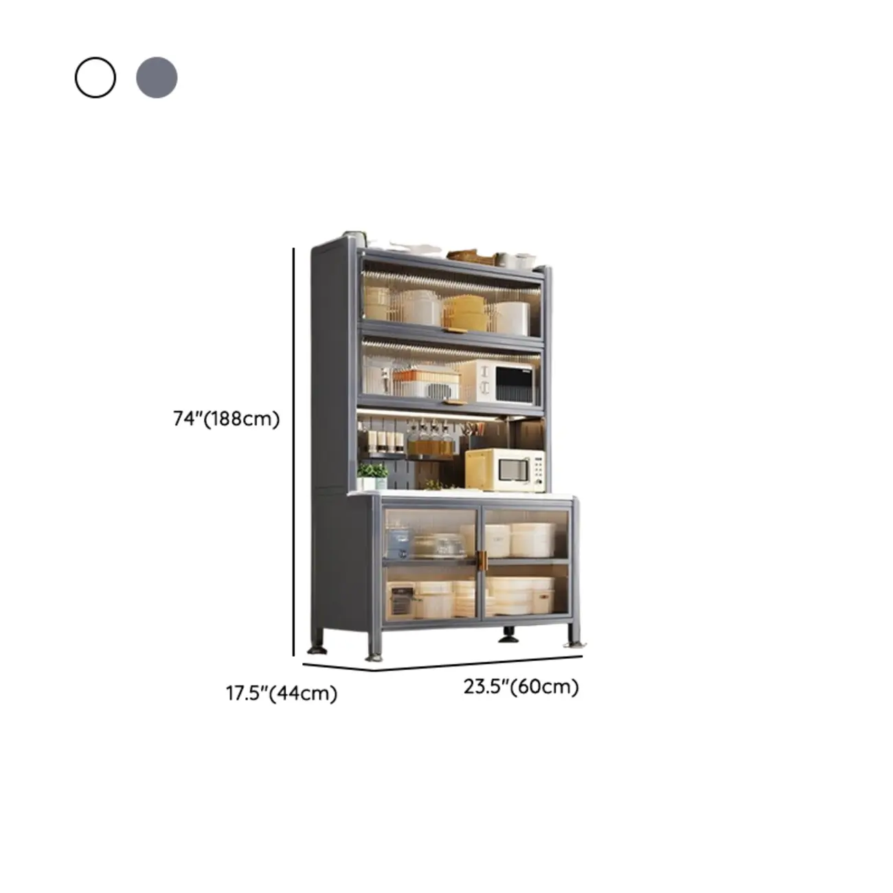 Modern Metal Buffet with Stone Countertop Narrow Design Image - 24 | homeyfad