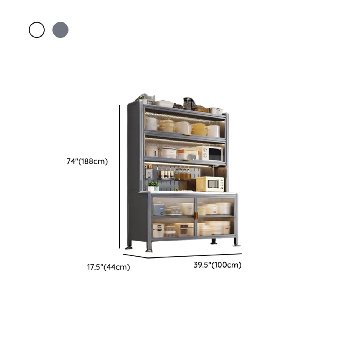 Modern Metal Buffet with Stone Countertop Narrow Design Image - 26 | homeyfad