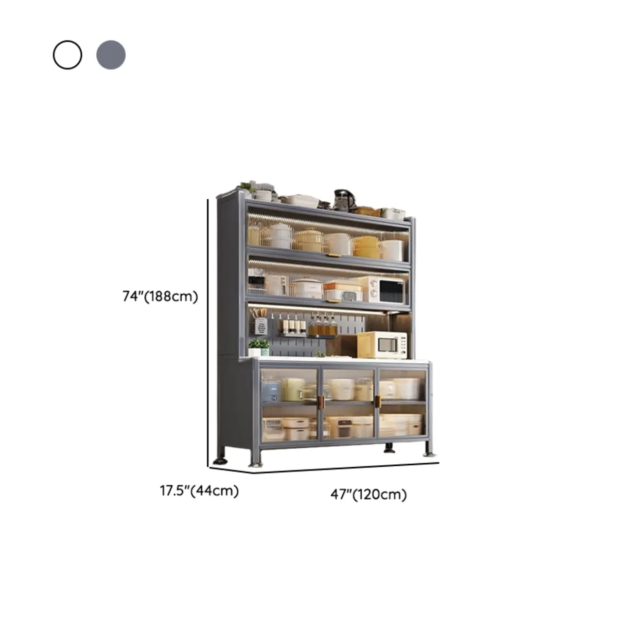 Modern Metal Buffet with Stone Countertop Narrow Design Image - 27 | homeyfad