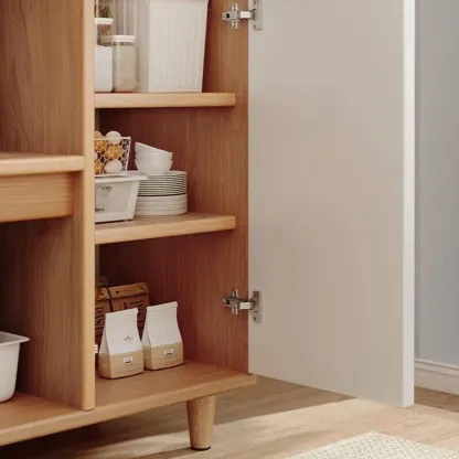 Modern Narrow Wood Sideboard for Stylish Storage Image - 10