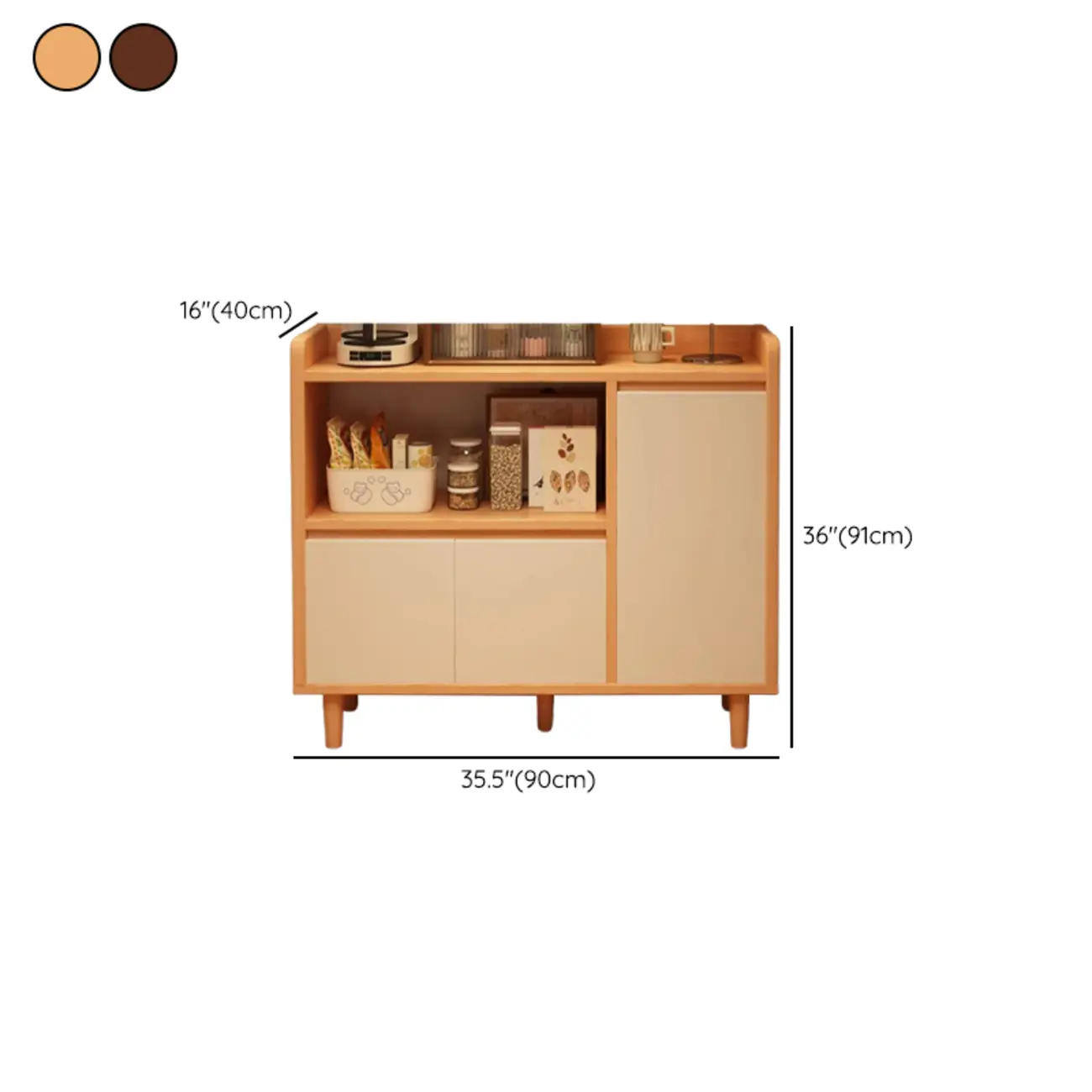 Modern Narrow Wood Sideboard for Stylish Storage Image - 14 | homeyfad