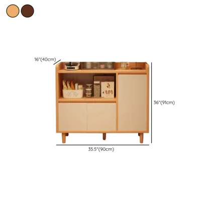 Modern Narrow Wood Sideboard for Stylish Storage Image - 14