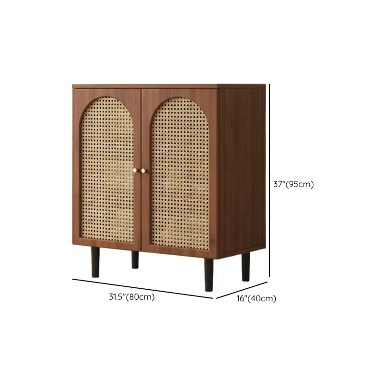 Modern Wood Buffet with Glass Doors #size | homeyfad