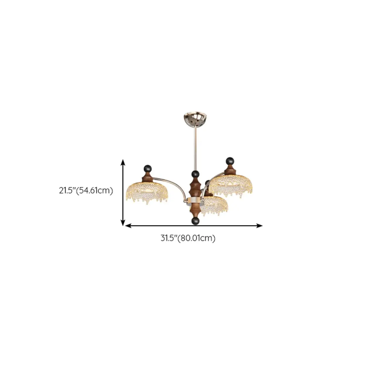 Black Crystal Wood Branch Modern Crystalline Chandelier #size | homeyfad