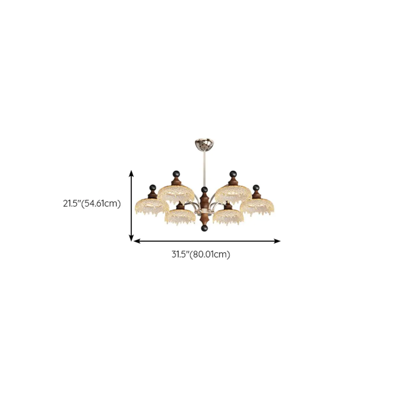 Black Crystal Wood Branch Modern Crystalline Chandelier Image - 11 | homeyfad