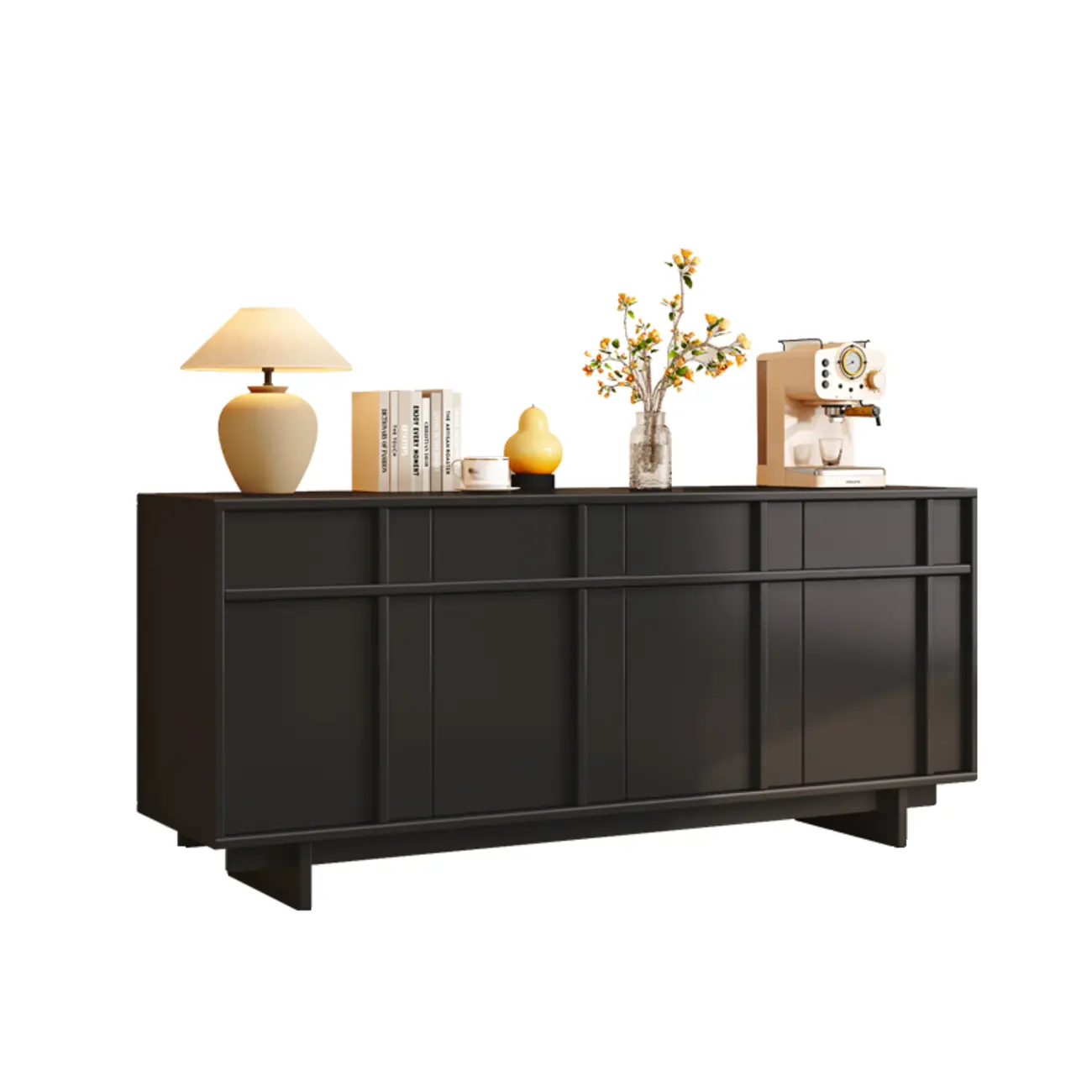 Vintage Minimalist Freestanding Wood Storage Combo Dresser Image - 17 | homeyfad