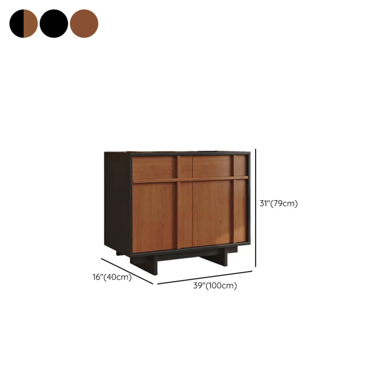 Vintage Minimalist Freestanding Wood Storage Combo Dresser Image - 19 | homeyfad