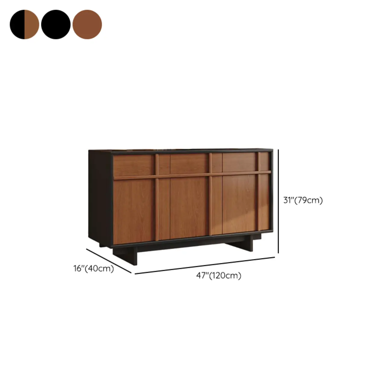 Vintage Minimalist Freestanding Wood Storage Combo Dresser Image - 20 | homeyfad
