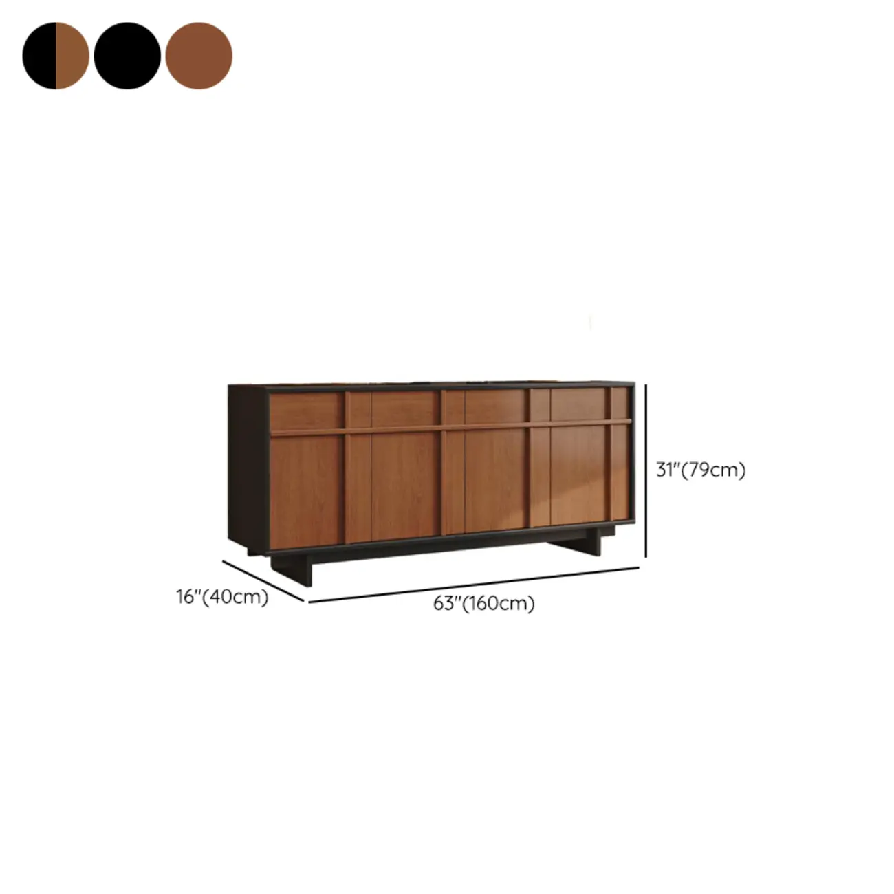 Vintage Minimalist Freestanding Wood Storage Combo Dresser Image - 22 | homeyfad