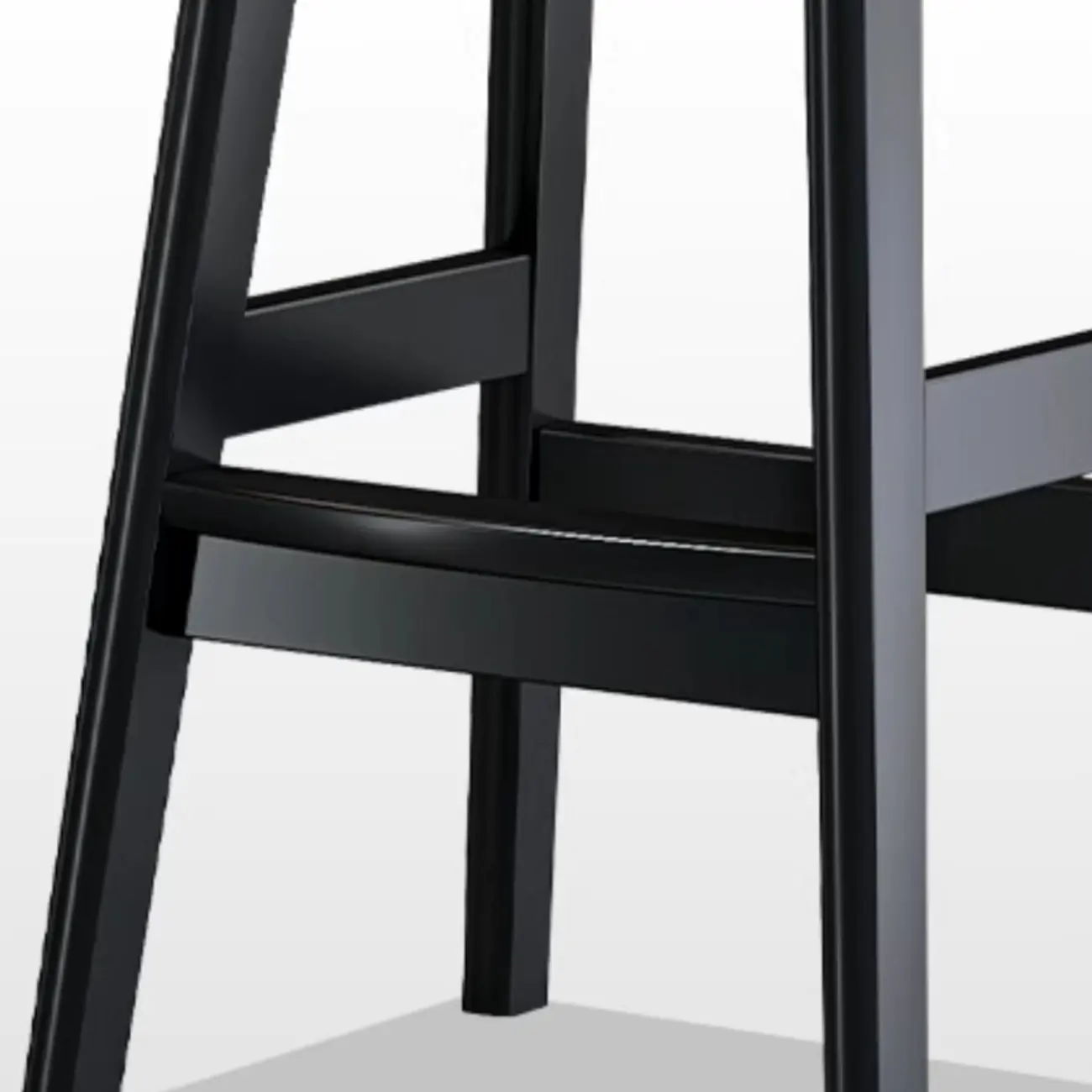 Casual Rawhide Bar Stools in Cognac with Back Quadrilateral Seat and Leg Rest Image - 3 | homeyfad