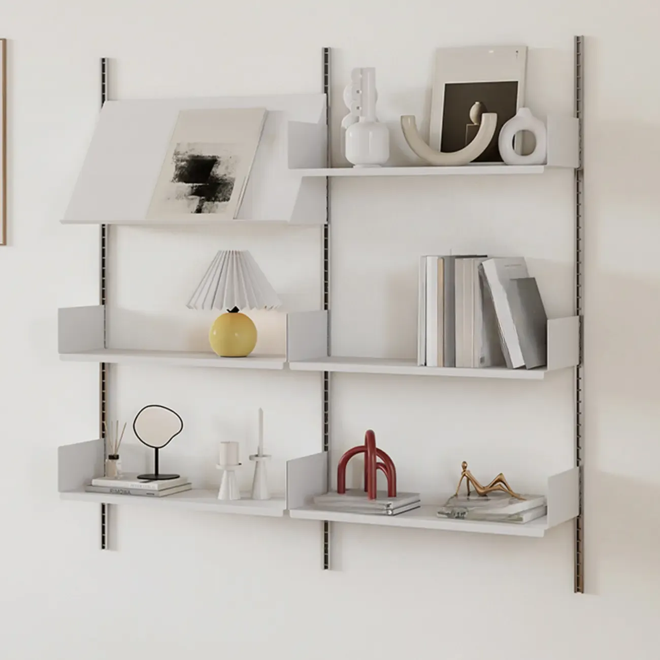 Functional Modern Wood Wall Unit Bookcase Image - 1