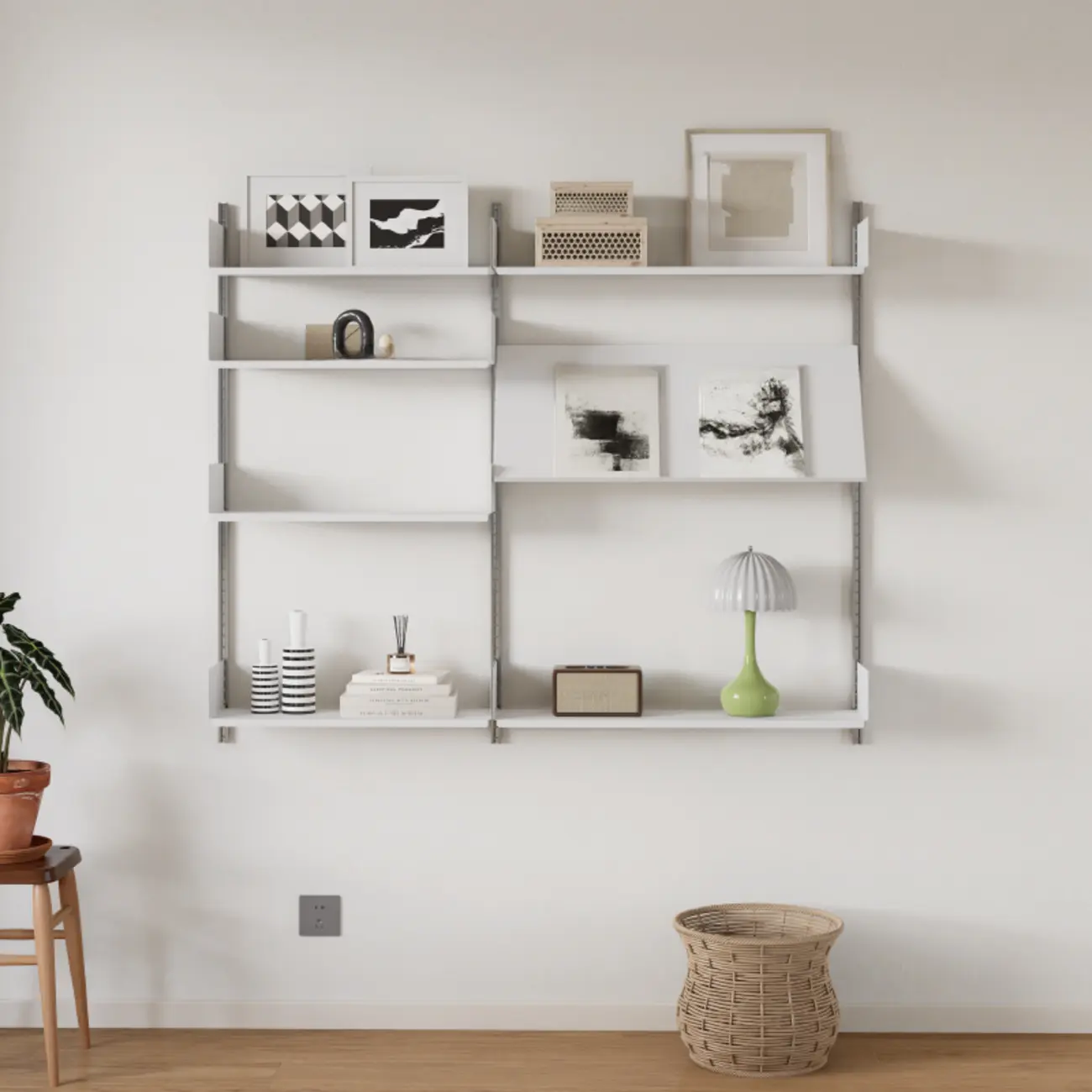 Functional Modern Wood Wall Unit Bookcase Image - 2 | homeyfad