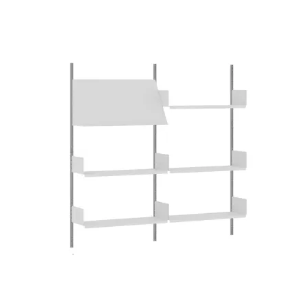 Functional Modern Wood Wall Unit Bookcase Image - 7