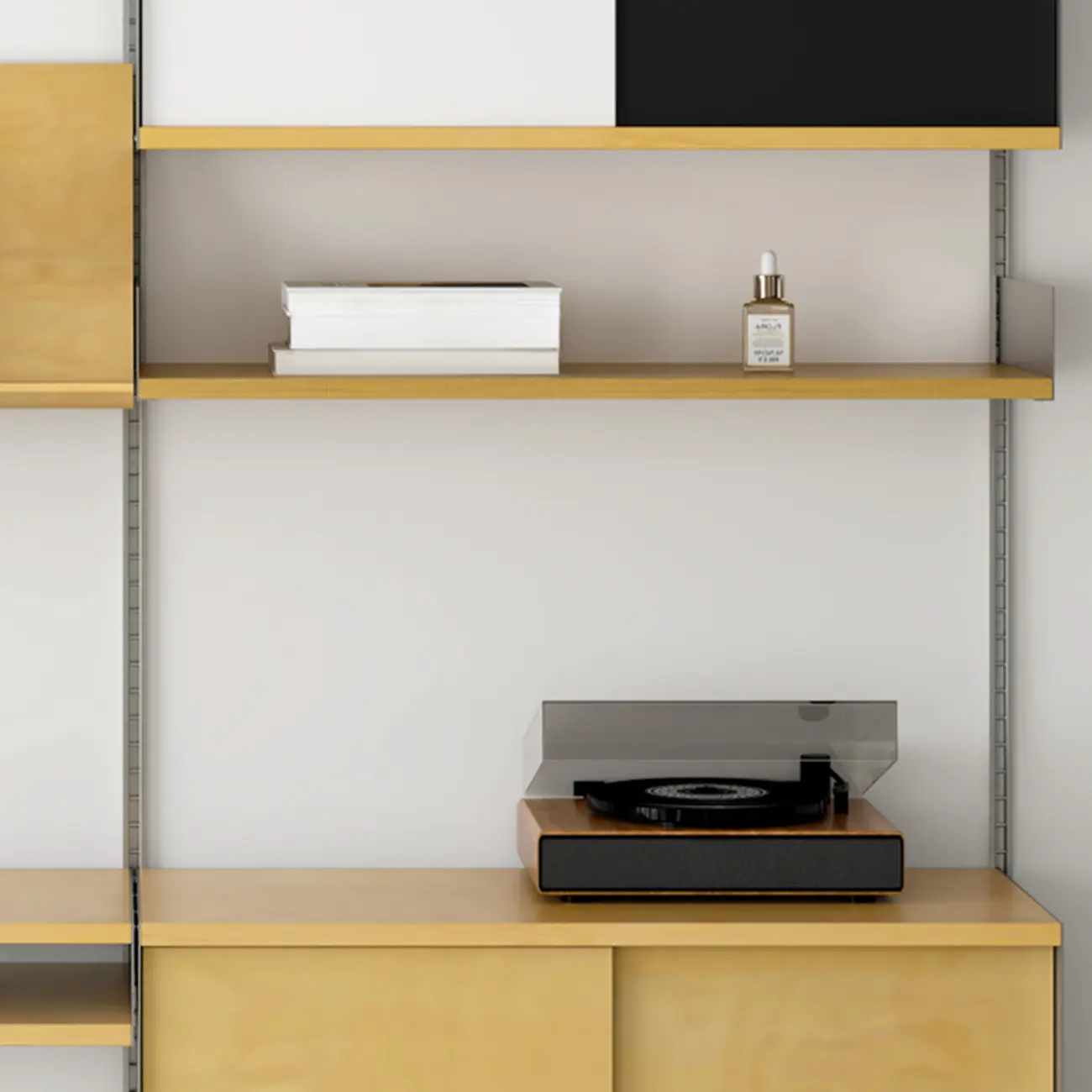 Modern Wall Mounted Display Floating Bookshelf With Storages Image - 8 | homeyfad