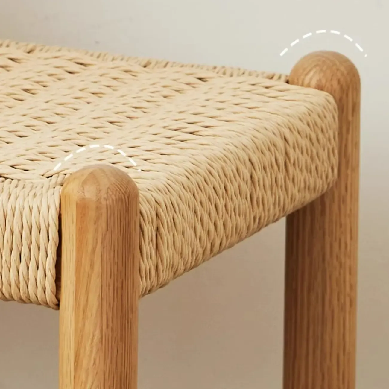 Trendy Cherry Wood Solid Color Indoor Bench Seat with Stockroom Storage Image - 9