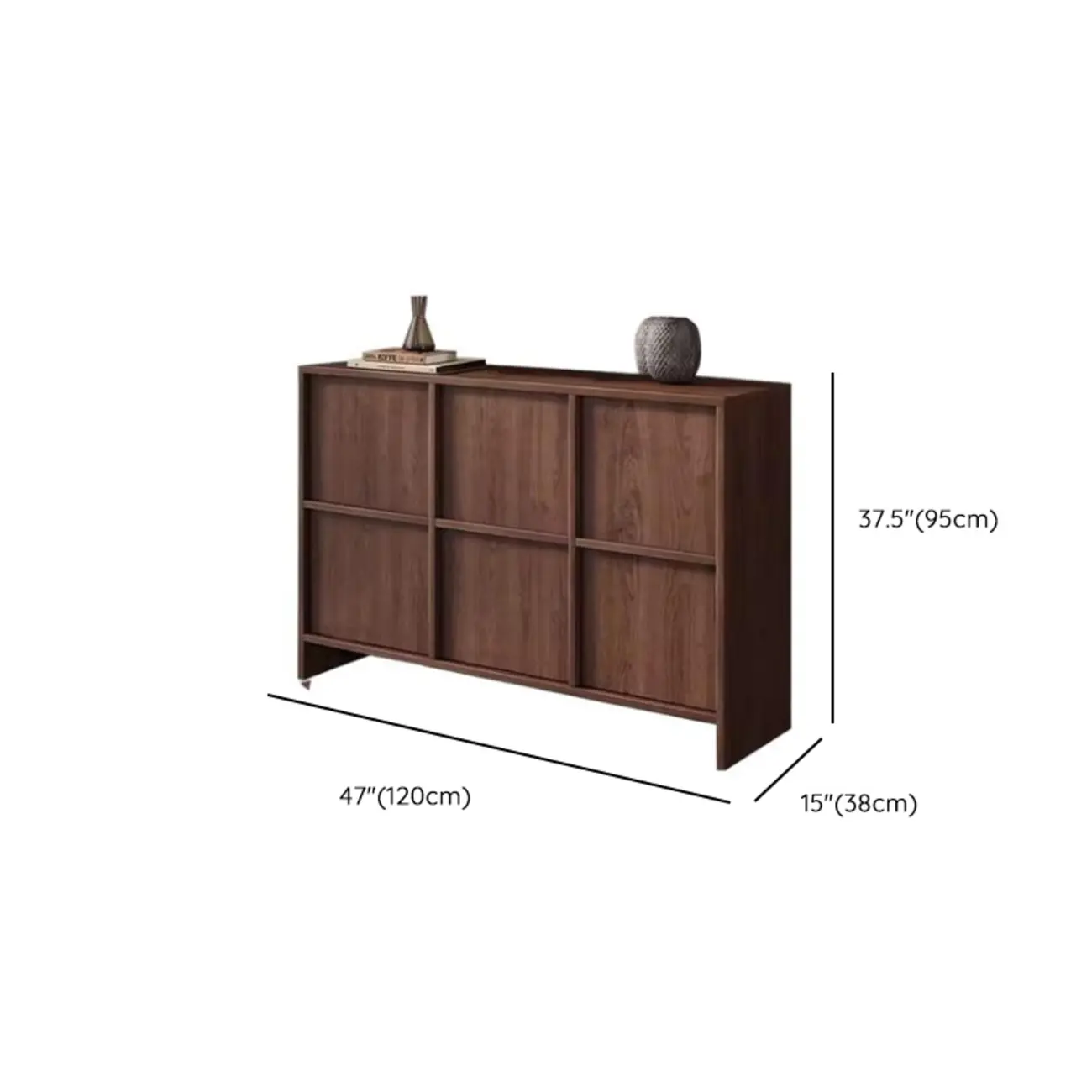 Mid-Century Modern Solid Wood Shoe Storage with 4 Tiers Image - 14 | homeyfad