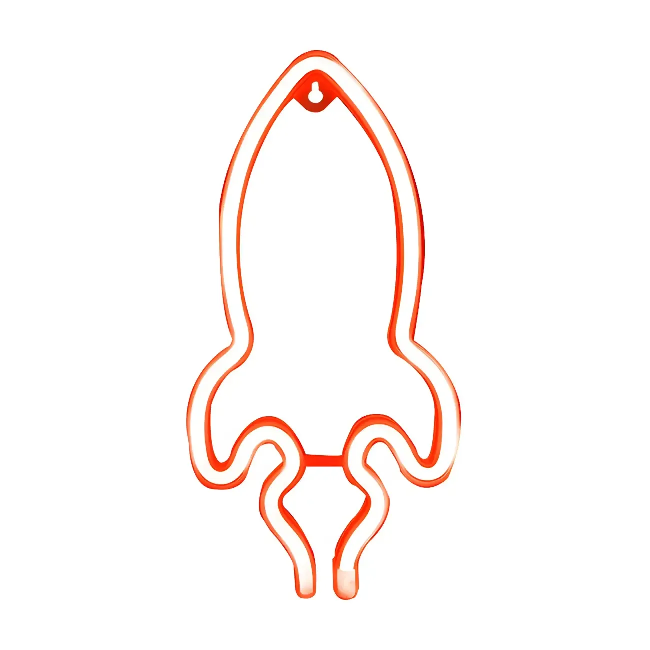 Contemporary Rocket-Shape Plastic LED Night Light Image - 4
