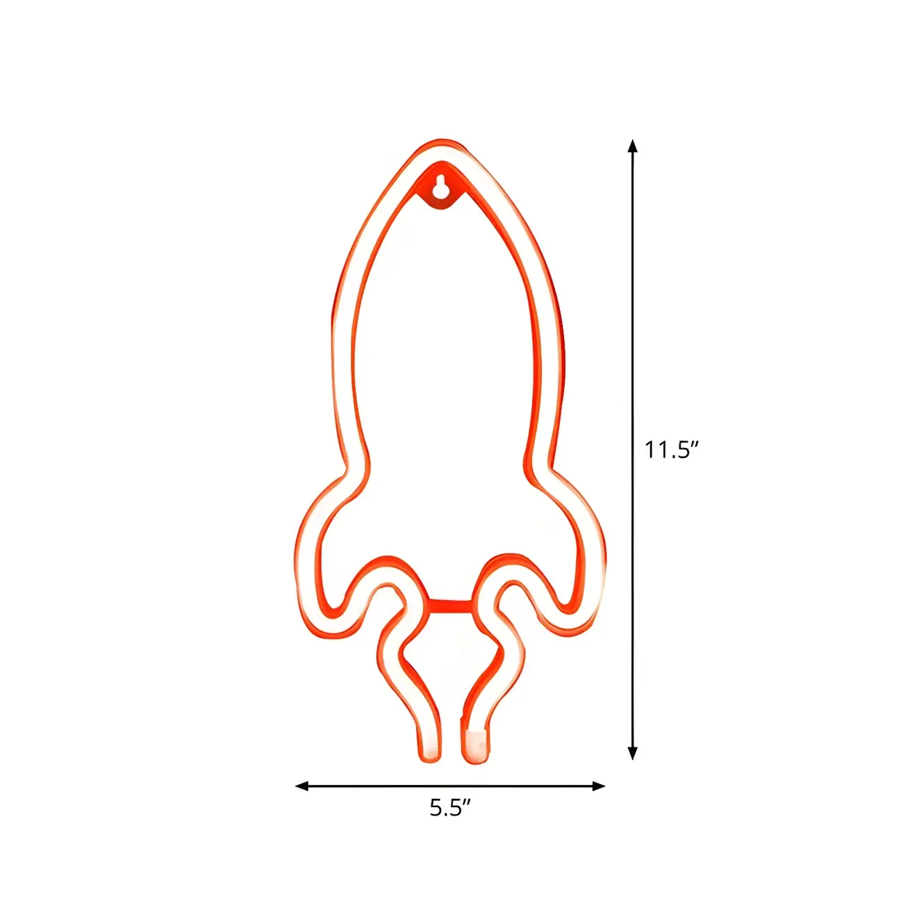 Contemporary Rocket-Shape Plastic LED Night Light Image - 5